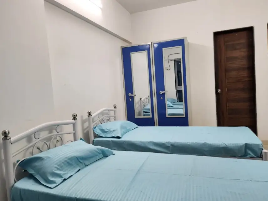 Three sharing PG bedroom, Parijat Tower Sakinaka