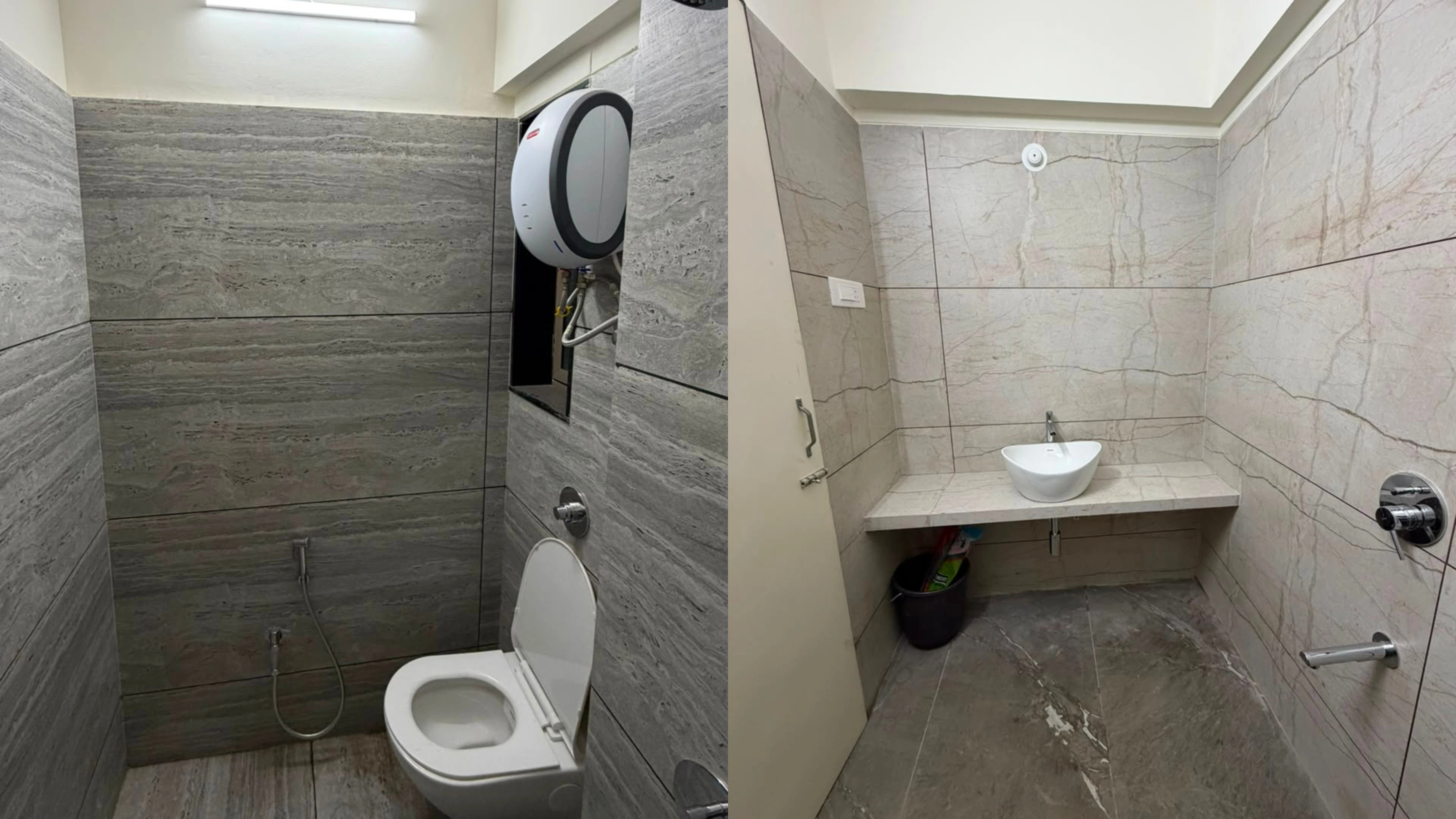 Clean attached washroom in a PG near BKC Mumbai